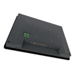 Rückansicht des Weintek cMT2128X mit robustem Kunststoffgehäuse und lüfterlosem Design für den Industrieeinsatz