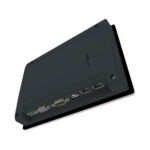 Rückansicht des Weintek cMT3072XH2 mit Batteriefach und lüfterlosem Kunststoffgehäuse