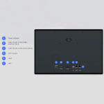 Rückseitige Anschlüsse des cMT3162X mit RS-485, RS-232, USB-Host und zwei Ethernet-Gigabit-Ports