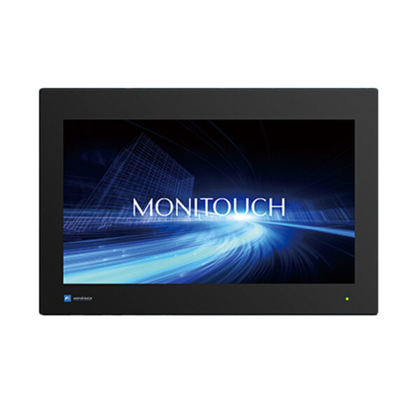 Frontansicht des 15,6-Zoll-HMI-Panels Hakko MONITOUCH X1151iSD mit schwarzem Gehäuserand