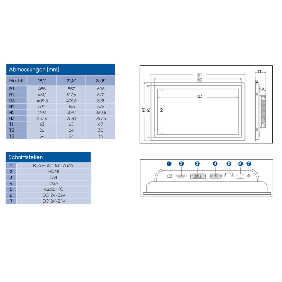 DPL002-238C002P esco 23,8" Touchscreen Monitor – Bild 3