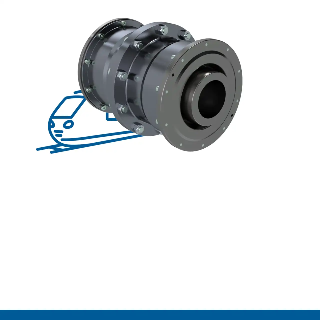 Bahnkupplung FTRN Serie für Hochgeschwindigkeitszüge