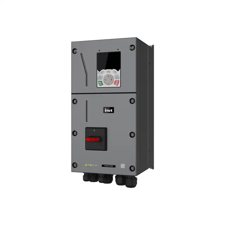 INVT GD350 Frequenzumrichter IP55 mit integriertem Hauptschalter und Bedienfeld