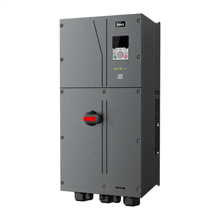 INVT Frequenzumrichter der GD350 IP55-Serie mit rotem Not-Hauptschalter