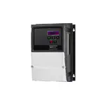 Frequenzumrichter escodrives EDS3-4007PL-66N1 ohne Hauptschalter und externe Bedienelemente, Frontansicht mit digitalem LED-Display und Tastenfeld.