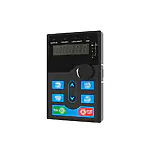 Externe LED-Bedienkarte INVT BOP-270 mit 5-stelliger Anzeige und Funktionstasten zur Parametrierung und Steuerung von Frequenzumrichtern.