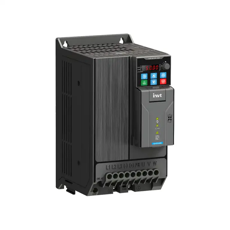 INVT Frequenzumrichter GD28-011G-2 für 230 V, 11 kW HD, mit USB-C, STO und integriertem EMV-Filter