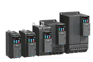 INVT GD28 Frequenzumrichter-Serie – kompakte Baugrößen von 60 × 190 × 155 mm bis 160 × 300 × 190 mm für Leistungen von 0,2 kW bis 30 kW.
