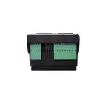 Obere Anschlussseite des EAP B03 mit 24-V-Versorgung und Klemmenpaaren für 5 RS-485-Linien (A/B/C), inkl. beschrifteter Terminierungs-/Modus-DIPs.