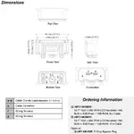 Weintek Cmt Xmbs Standard Anschlussbox Dimensionen Ip66