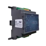 EAP Electric E8DO-OC (I/O System 5715) – MODUL-2020 Erweiterungsmodul, Seitenansicht mit Systembus-Stecker; 8 Open-Collector-Ausgänge NPN, Status-LEDs, Push-in-Klemmen.