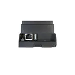 EAP Electric R02, Unterseite mit frei zugänglichem RJ45-Ethernet, USB-A, Micro-SD und Reset-Taster.