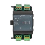 EAP E4DO-R Modul 2020 mit 4 Relais-Ausgängen in Frontansicht, grünen Push-in-Klemmen und Status-LEDs.