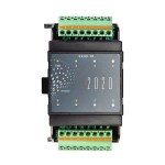 EAP E8DO-TR Modul 2020 mit 8 Triac-Ausgängen in Frontansicht, grünen Push-in-Klemmen und 8 Status-LEDs.