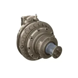 Robustes Funk F25R Planetengetriebe für Fahrantriebe, ausgelegt für hohe Drehmomente und große Radiallasten.