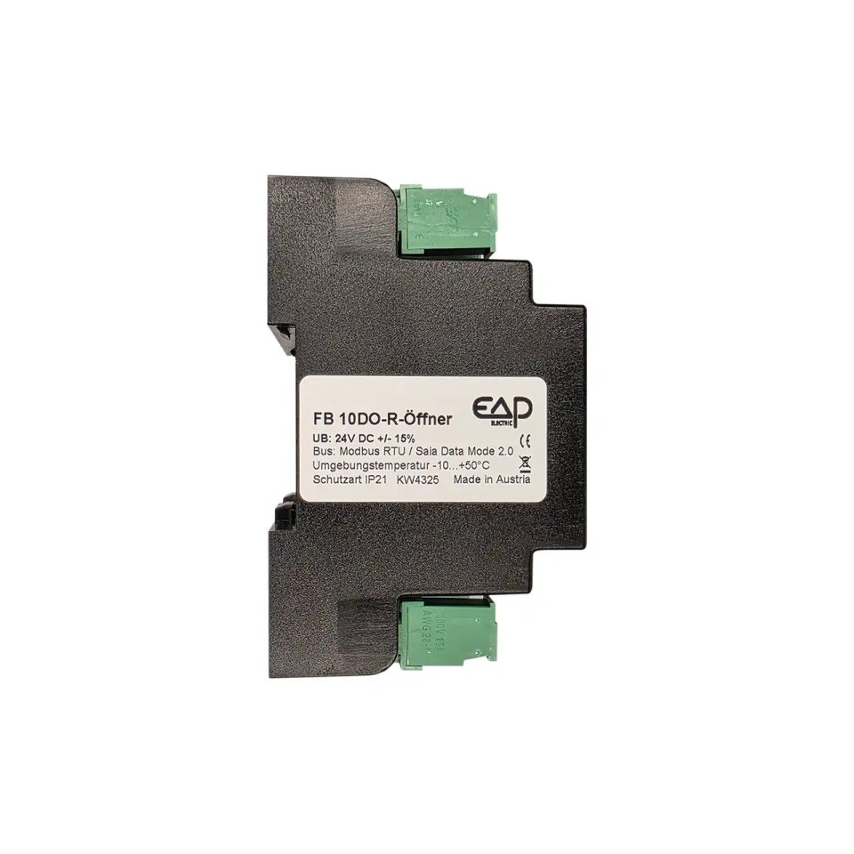 Seitenansicht mit Typenschild des Feldbusmoduls 8553 von EAP Electric.