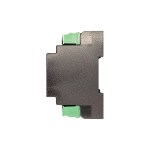 Linke Seitenansicht des EAP I/O Moduls 7814 mit kompaktem Gehäuseprofil, ESCO Artikelnummer IOMODUL7814.