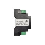 Rechte Seitenansicht des EAP I/O Moduls 8605 mit Typenschild und technischer Kennzeichnung, ESCO Art.-Nr. IOMODUL8605.