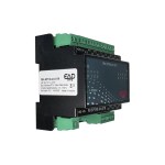 I/O Modul 8605-1 FBA5PT/NI.4XI.5TR.M.S. in ISO-Ansicht als Feldbusmodul für Modbus-RTU und S-Bus mit 5 PT/NI-Eingängen, 4 XI-Universaleingängen und 5 Triac-Ausgängen