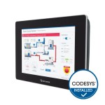 Das Foto zeigt das Weintek cMT3092X-CD 9,7″ Touchpanel mit CODESYS-Installed-Badge in der rechten unteren Ecke.