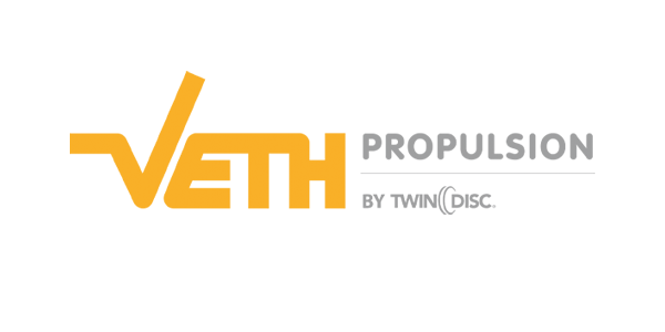 Das Foto zeigt das Logo von Veth Propulsion by Twin Disc